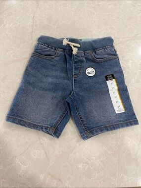 okie dokie Blue Denim Pull-On Kids Shorts